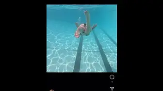 Instagram Baddie Camrenxoxox Underwater Public Flashing At The Pool On Vacation