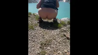 Beautiful Milf Take A Piss In Front Of A Beautiful Mountain Lake