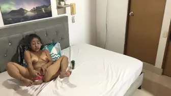 My Horny Friend Gives Her Dildo A Blowjob And Masturbates