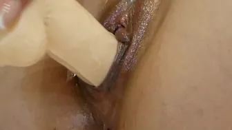 Squirt And Cum Closeup Dildo And Pussy Fingering With Squirt