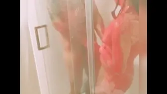 Pink Unioncorn Pussy Paint Scene In Shower