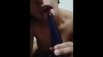 I Suck Strapon And Make Masturbation With Breast