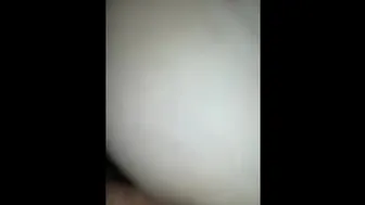 Sexy Fat White Ass Riding Daddy's Long White Cock