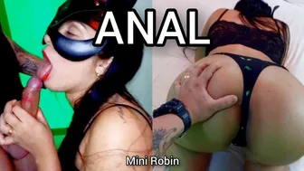 Nosso Primeiro Anal Cavalgada Anal Doggstyle Gozada No Cu Blowjob - Mini Robin