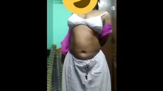 Indian Bhabhi Changing Saree Wife