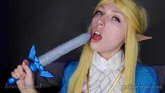 Zelda Unboxes The Master Dildo! Geekysextoys Unboxing