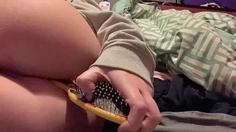 Fucking My Ass With My Brush *Loud Moaning*