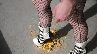 Crushing Food In My High Heels