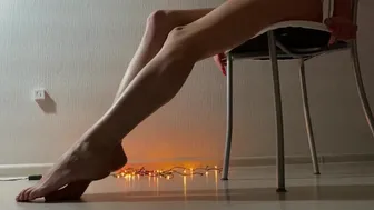 Sexy Girl Play With Socks And Feet