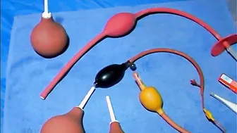 Cutouts-Treatment With Enemas And Rectal Enema With Balloon Rectal Tube