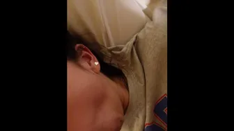 I Wake Her Up Caressing Her Face With My Dick And She Ends Up With Her Mouth Full Of Cum