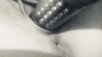 Clear Dildo Wet Pussy Tease