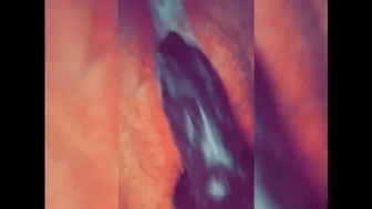 Creamy Solo Dildo Play