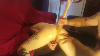 Anal Fisting With Baseball Bat In My Ass