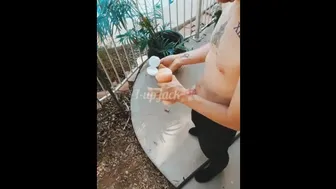 Fucking Pocket Pussy Outdoors For The First Time - Full Video