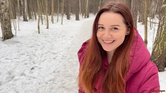 Gorgeous Redhead Teen Blows A Stranger In The Woods And Swallows His Cum