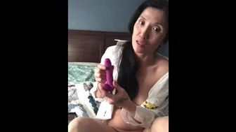 Asian Milf Tries New Toy From Fan