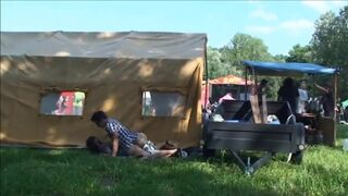 Spicy Festival Fun With A Wild Couple - Behind The Tent Adventure Xxx Porn Video