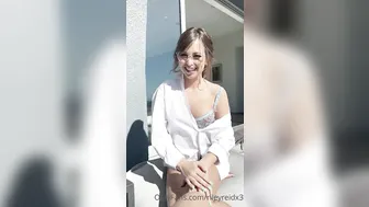 Riley Reid Sucks A Guy's Dick And Sits On Him By The Pool