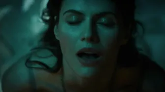 Alexandra Daddario Sex Cowgirl Scene In Bra 'Mayfair Witcher' S1Ep4 2023