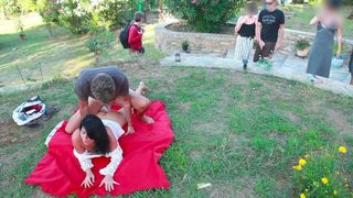 Public Sex On The Meadow With A Stranger! Ass And Pussy Creampie And Facial Cumshot