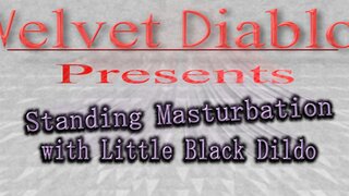 Standing Masturbation With The Little Black Dildo ~ Sexy Redhead Pawg_Velvetdiablo69_1080P