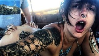 Porn Inside An Abandoned Bus In Desert - Amateur Porn Vlog 2