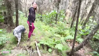 Horny Hottie Puts That Dick In Her Pussy While Exploring Alaskan Wilderness