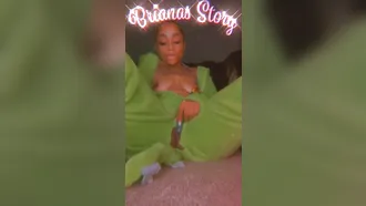 Huge Tiktok Celebrity Enjoying Hardcore Loving In A Green Dinosaur Onesie