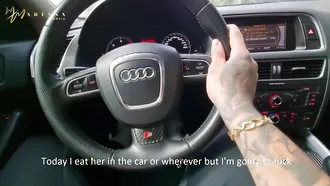 Muscular Man Is Driving An Expensive Car And Picks Up A Busty Latina For Sex