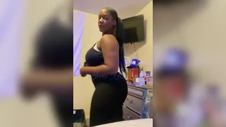 Whenever She Is Home Alone She Gets To Shake Her Big Fat Black Booty On Camera