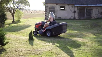 Samanta Lily Is A Country Girl That Loves Mowing The Lawn While Utterly Nude