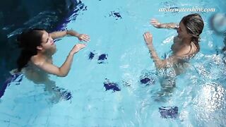 Iva Brizgina And Paulinka Hot Softcore Lesbians In The Pool