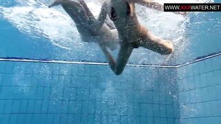 Andrea And Her Hottie Monika Enjoying Swimming Pool