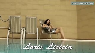 Loris Blackhaired Swirling In The Pool