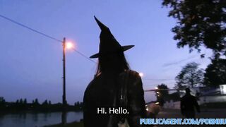 Publicagent Halloween Witch Gets Fucked Behind A Tree In Pov