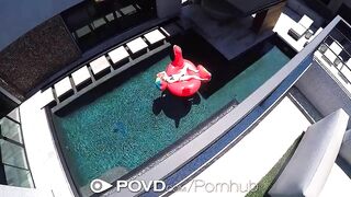 Povd Outdoor Pool Fuck With Tasty Mouth Creampie