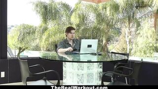 Teamskeet - Fitness Trainer Milf Fucks Client For Free