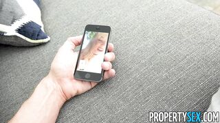 Propertysex - Tiny Blonde Uses Her Tight Pussy To Get Apartment