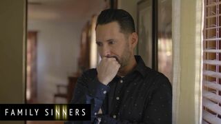 Family Sinners - Tommy Pistol Goes Home From Work & Finds Ashley Lane Masturbating In His Bed