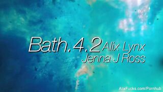 Alix And Jenna Have A Romantic Evening In The Bath