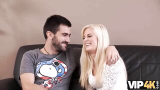 Vip4K. Sweet Blonde Doesnt Mind Having Affair With Bfs Rich Dad