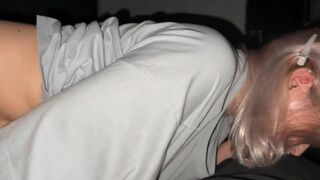 Spontaneous Slobbering Blowjob From Young College Roommate