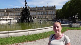 Public Whore! Crowned Queen At Herrenchiemsee Castle With A Sperm Fountain