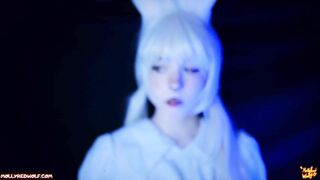 Cosplay ‎Beastars. Bunny Girl Sucks Hard On Your Big Dick - Mollyredwolf