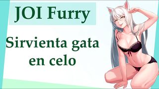 Joi Furry Hentai. Sirvienta Maid En Celo