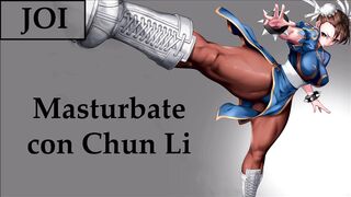 Correte 2 Veces Con Chun Li. Joi Con Mamada Y Anal