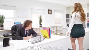 Cum4K Office Secretary Welcomes Multiple Creampies For Promotion