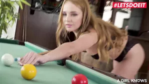 Agirlknows - Kaisa Nord And Leyla Fiore Russian Lesbian Couple Hot Sex On The Pool Table - Letsdoeit