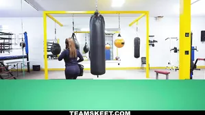 Busty Babe Goes Boxing